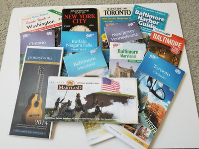 Lot of 12 - Street & Road Maps - Some Vintage, All Over 10 Years - US & Canada