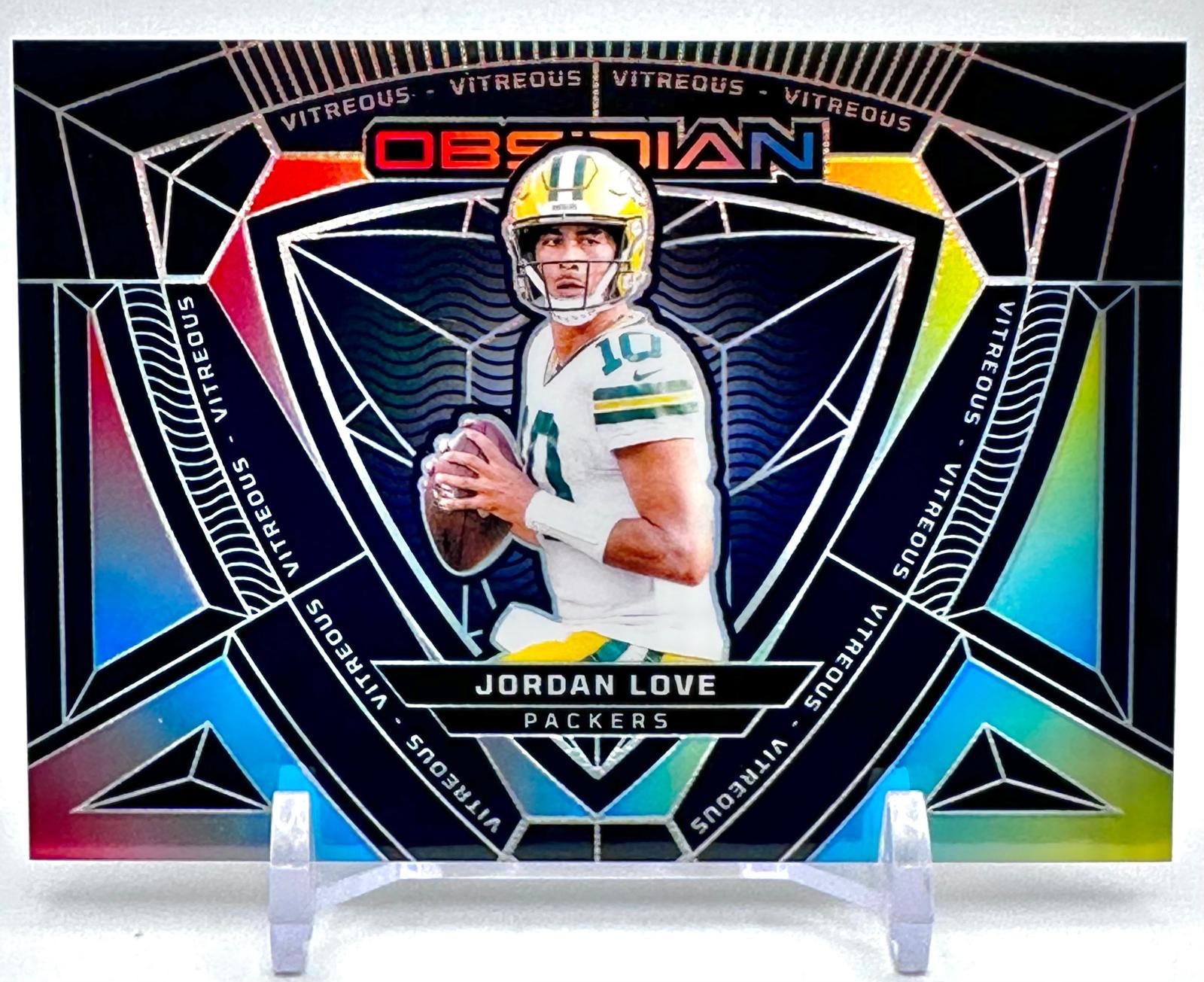 2024 Panini Obsidian JORDAN LOVE #14 Vitreous CASE HIT Packers SSP