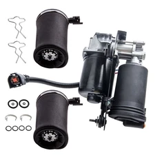 Rear Air Spring bags with Air Compressor Pump Fit for Ford Crown Victoria