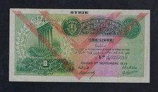 LEBANON 1 livre 1939 P-40 VF