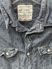 Allsaints Spitalfields Denim LONG SLEEVE SHIRT XS