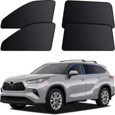 Car Window Shades for 2021-2024, 4 Pcs Magnetic Car Window Covers - 100% Block L