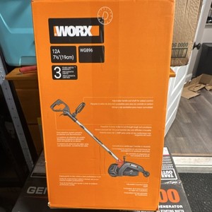 WORX WG896 12A Corded Electric Edge Trimmer 7.5 in Adjustable Handle Guide