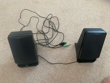 Majority DX10 PC Speakers Pair Black with Stands very good condition 