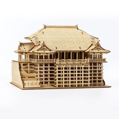 Japan NEU wa-gu-mi Kiyomizu-dera Bambus 3D Puzzle Zum Selbermachen Kit...