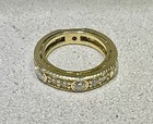-O - Eternity Band Size 5,5 Roberto Coin 18K Yg Florentine Diamond