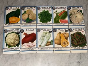 Vintage Vegetable Seed Packets | eBay