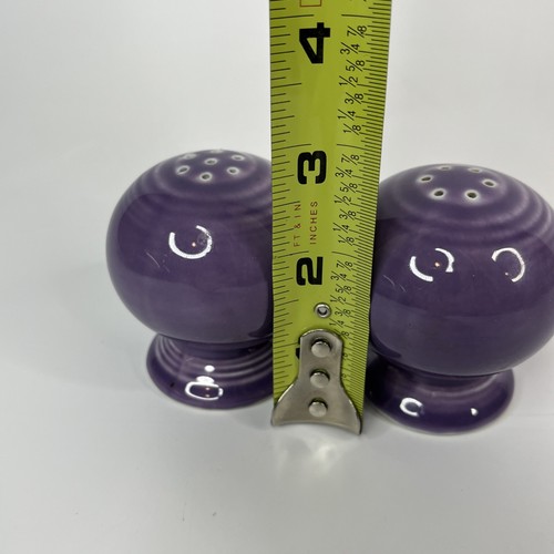 POST '86 LILAC (?) FIESTA SALT & PEPPER SHAKERS - FIESTAWARE - No Box - Picture 5 of 6
