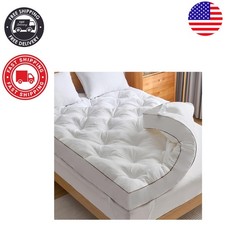 Queen Pillow Top Mattress Topper, 4 Inch Soft Memory Foam for Back Pain Relief