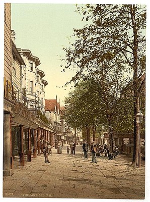 Photo:The Pantiles,looking North,Tunbridge Wells,England,1890s