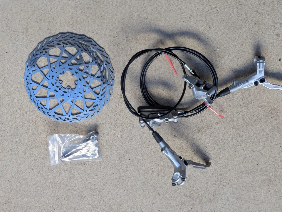 Coppia Rotori Anteriori Posteriori Avid Elixir R MTB Mountain Bike Freni Idraulici 203/185 - Immagine 2 di 4