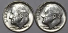 (2 )1963-D Roosevelt Dimes - AU - #9671D - FREE SHIPPING