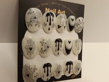 handmade halloween press on nails