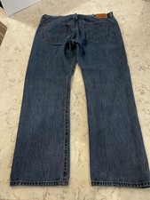 Levi's Men's 501 40x30 Original Straight Fit Jeans - Dark Wash Button Fly EUC
