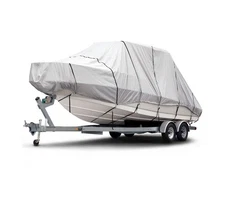 Budge B-1221-X6-R Gray 20'-22' Long (Beam Width Up to 106") Boat Cover