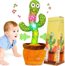 Dancing Talking Cactus Toy, Baby Singing Recording Mimicking Cactus Toy
