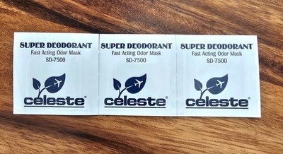 Celeste  SD-7500 Super Deodorant Packets   Box of 150 | High-Intensity
