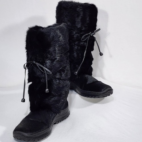 Oscar Botas Deportivas Italia Talla US 9 EU 41 Winna Piel Negra Pull-on Forro de Lana - Imagen 5 de 20