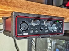 Under-Desk Mount for Focusrite Scarlett Solo / 2i2 / 4i4 - 3D Printed Bracket