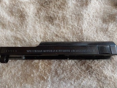  WAFFENFABRIK MAUSER-1910-1914  7.65/.32ACP ORIGINAL SLIDE STRIPPED   