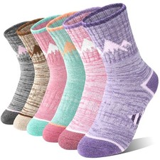 ANTSANG Kids Toddlers Boys Girls Merino Wool Hiking Athletic Crew Socks