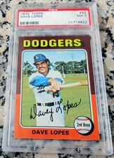 DAVEY LOPES 1975 Topps PSA 7 NEAR MINT Dodgers Phillies 2xWorld Series Champs🔥$