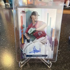Topps 2025 Finest Cristian Mena #FA-CME Rookie Autograph Refractor Diamondbacks