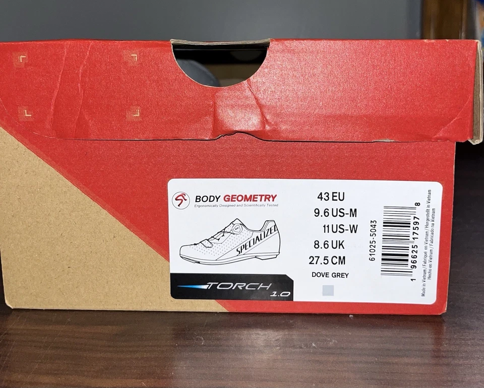 Zapatillas de ciclismo Specialized Torch 1.0 para hombre 9.5 gris paloma Foto 2 de 4