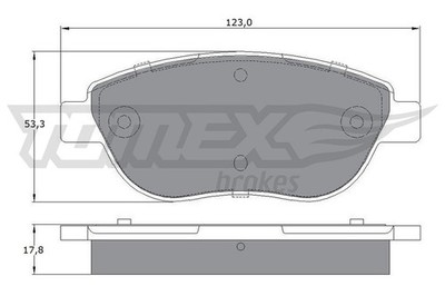 Bremsbelagsatz Scheibenbremse TOMEX Brakes TX 12-483 für LANCIA MUSA FIAT DOBLO