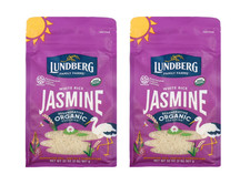 2 pack Lundberg Organic Jasmine Rice - Regenerative Organic Certified, 2lb