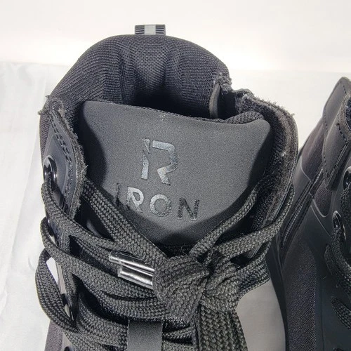 RIDEIRON MS6001 Motorcycle Riding Shoe Men 9.5 Black CORDURA Protective High Top image 4