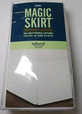 Magic Skirt Tailored Bedskirt White King*