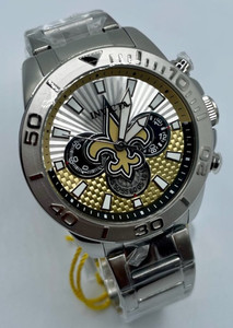 Invicta NFL New Orleans Saints (42156) 51mm Quartz Watch Black Gold W/ Box model 33136 | InvictaWatch.com main image 4