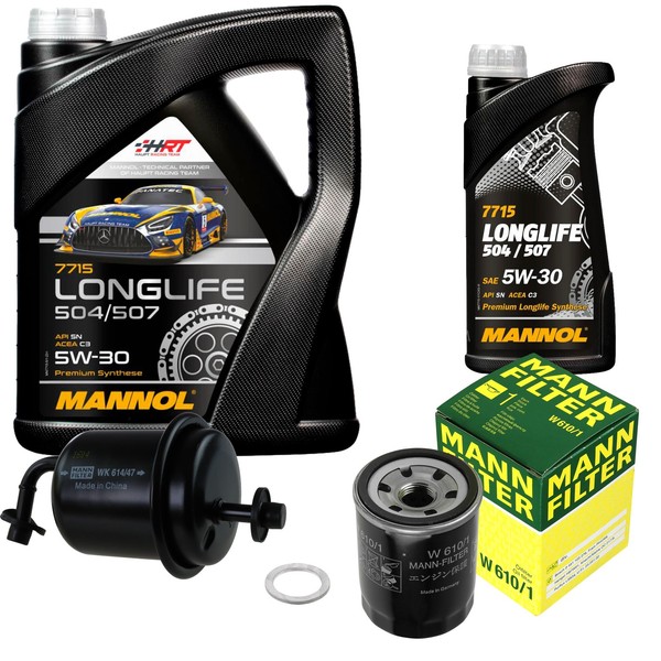 MANN-FILTER Inspektionspaket Mannol 6L Longlife 5W-30 FüR Suzuki Grand Vitara I-image