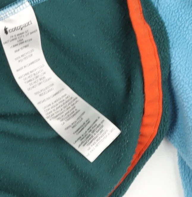 Cotopaxi Men’s Blue Fleece 1/4 Zip Pullover Sweatshirt Size L - Image 4 of 4