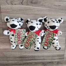   Dupree  - Grateful Dead 7  Bean Bear Plush by Liquid Blue Vintage Bundle Of 3