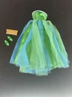 VTG Barbie Doll Midge Reproduction Senior Prom Dress Shoes Purse Green Blue 1998