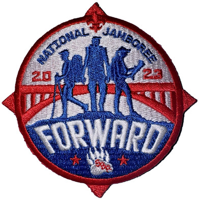 2023 Red Participant (Delegate) Compass Official Patch National Scout Jamboree