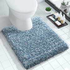 Yimobra U-Shaped Toilet Rug 24x20 - Ultra Soft, Water Absorbent Bath Mat