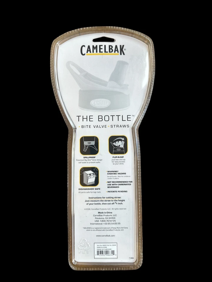 Pajitas de repuesto Camelbak The Bottle con válvula de mordida corte transparente a la longitud NUEVO Foto 2 de 2