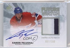 2011 SP Authentic Future Watch Limited 37/100 Aaron Palushaj #229 Patch Auto 2a8