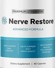 Nerve Restore Advanced Formula Nerve Health Dietary Supplement 60 Capsules