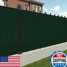 Patio 6x25ft Green Commercial Grade Mesh Privacy Screen Shade Fabric Fence Cover