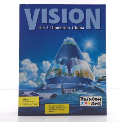 Commodore Amiga: Vision The 5 Dimension Utopia - Big Box OVP (CBM PAL Diskette)