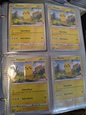 Lot 4 Pokemon 2021 Indonesia Pikachu Promo Card 240/S-P Stamped Indomaret US Sel