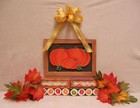 Leaf Tea Light Candles & Pumpkin Wall Hanging Sign Thanksgiving Autumn Lot