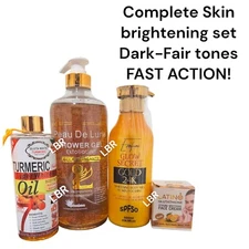 Skin brightening 4pcs Set, FAST ACTION RESULTS!