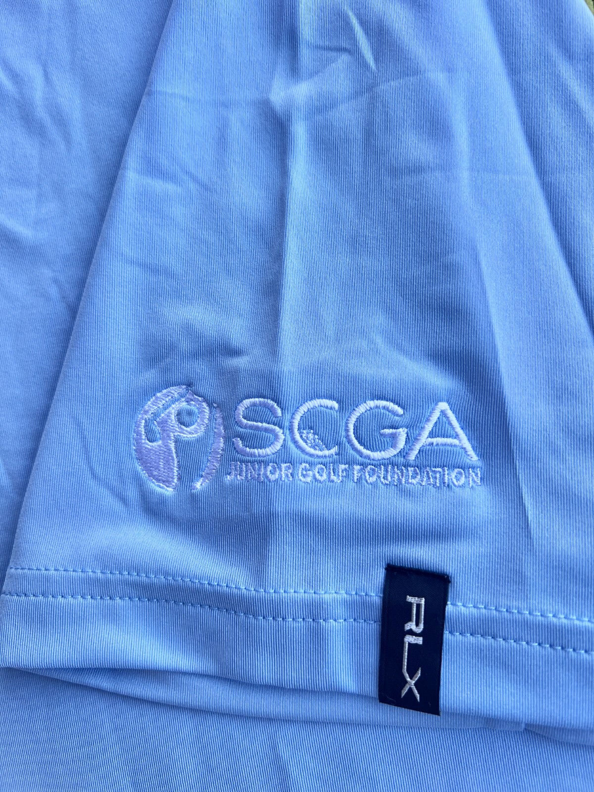 Ralph Lauren RLX Pebble Beach Light Blue Golf Polo Size Medium NWT thumbnail 10