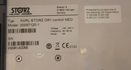 karl storz or1 control neo 20097020-1 - Picture 2 of 5