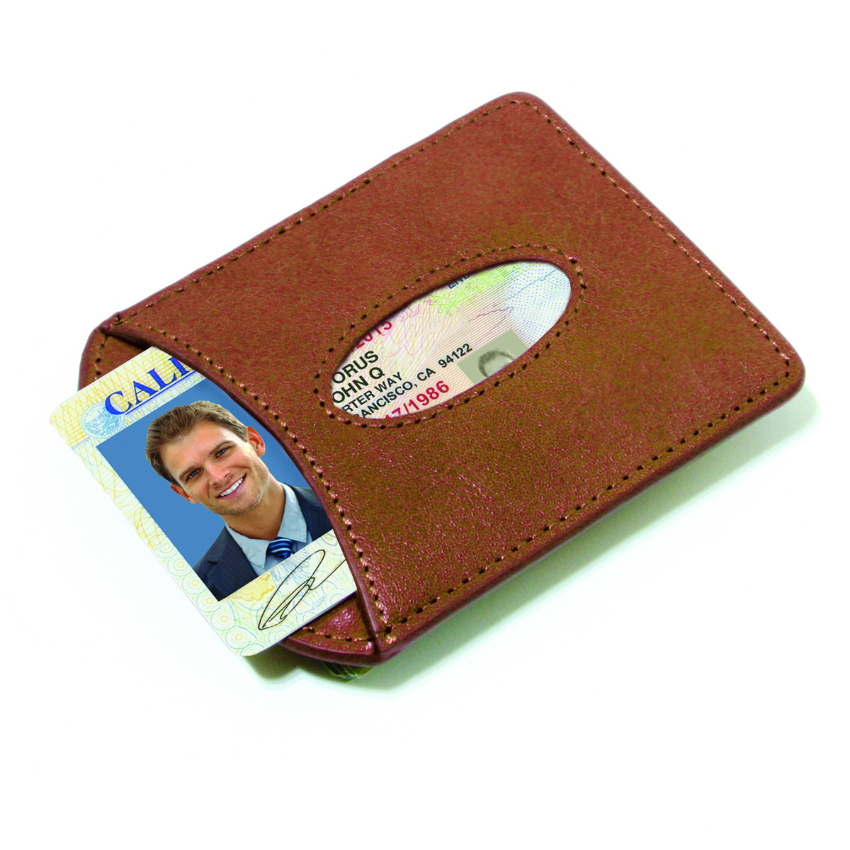 Storus® Smart Money Clip® Leder Kartenhalter Geldbörse